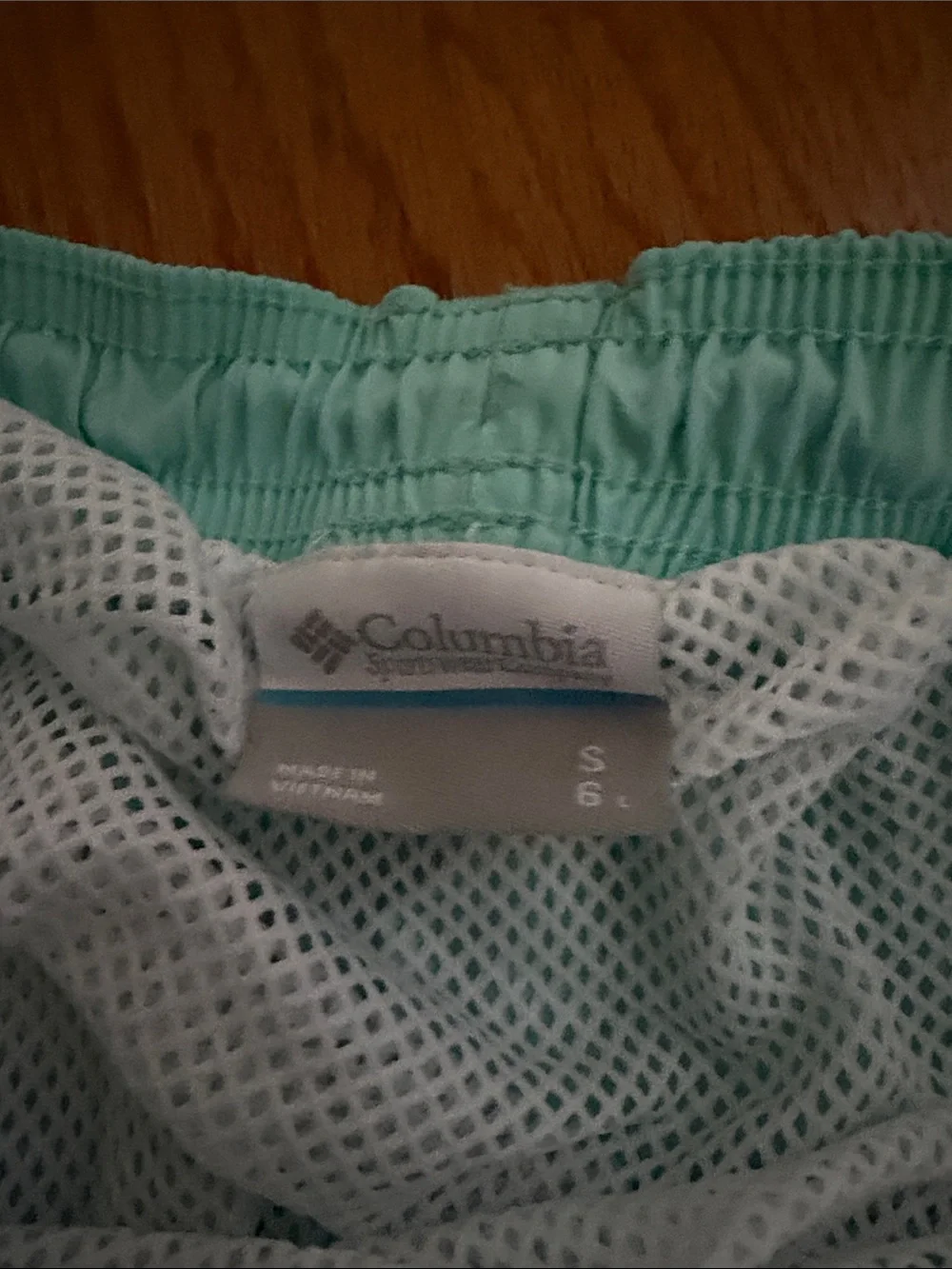 Columbia Light Aqua Men's Swim Trunks